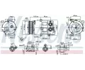 NISSENS Kompresor klimatizace NIS 890179, 890179