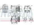 NISSENS Kompresor klimatizace NIS 890187, 890187