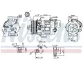 NISSENS Kompresor klimatizace ** FIRST FIT ** ‐ NIS 890210