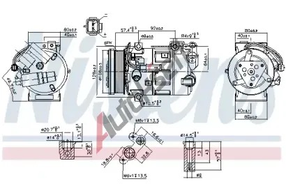 NISSENS Kompresor klimatizace ** FIRST FIT ** NIS 890210, 890210