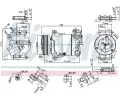 NISSENS Kompresor klimatizace NIS 890215, 890215