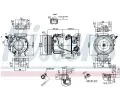 NISSENS Kompresor klimatizace NIS 890229, 890229