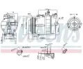 NISSENS Kompresor - klimatizace NIS 89022, 89022