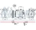 NISSENS Kompresor klimatizace NIS 890232, 890232