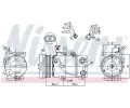 NISSENS Kompresor klimatizace NIS 890243, 890243