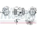 NISSENS Kompresor klimatizace NIS 890266, 890266