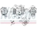 NISSENS Kompresor klimatizace NIS 890267, 890267