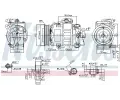 NISSENS Kompresor klimatizace NIS 89026, 89026