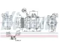 NISSENS Kompresor klimatizace NIS 890282, 890282