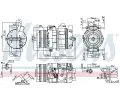 NISSENS Kompresor klimatizace NIS 890292, 890292