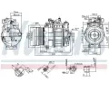 NISSENS Kompresor klimatizace NIS 890296, 890296