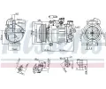 NISSENS Kompresor klimatizace NIS 890302, 890302