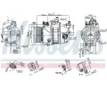 NISSENS Kompresor klimatizace NIS 890303, 890303