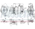 NISSENS Kompresor klimatizace NIS 890304, 890304