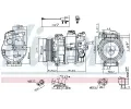 NISSENS Kompresor klimatizace NIS 890306, 890306