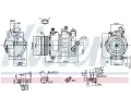 NISSENS Kompresor klimatizace NIS 89031, 89031