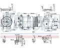 NISSENS Kompresor klimatizace NIS 890321, 890321
