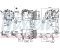 NISSENS Kompresor klimatizace NIS 890327, 890327