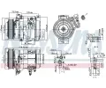 NISSENS Kompresor klimatizace NIS 890332, 890332