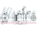NISSENS Kompresor klimatizace NIS 89034, 89034