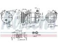 NISSENS Kompresor klimatizace NIS 890354, 890354