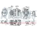 NISSENS Kompresor klimatizace NIS 890358, 890358
