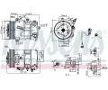 NISSENS Kompresor klimatizace NIS 890375, 890375