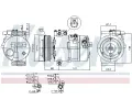 NISSENS Kompresor klimatizace NIS 890394, 890394