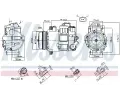 NISSENS Kompresor klimatizace NIS 890412, 890412