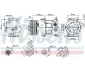 NISSENS Kompresor klimatizace NIS 890418, 890418