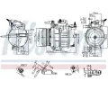 NISSENS Kompresor klimatizace NIS 890419, 890419