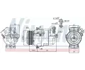NISSENS Kompresor klimatizace NIS 89041, 89041