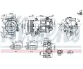 NISSENS Kompresor klimatizace ** FIRST FIT ** ‐ NIS 890420