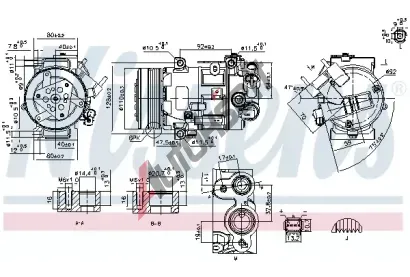 NISSENS Kompresor klimatizace ** FIRST FIT ** NIS 890420, 890420