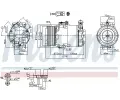 NISSENS Kompresor klimatizace NIS 89042, 89042