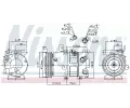 NISSENS Kompresor klimatizace NIS 890430, 890430