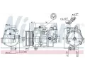 NISSENS Kompresor klimatizace NIS 89043, 89043