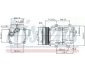 NISSENS Kompresor - klimatizace NIS 89046, 89046