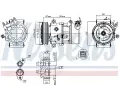 NISSENS Kompresor klimatizace NIS 89053, 89053