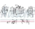 NISSENS Kompresor klimatizace NIS 890551, 890551