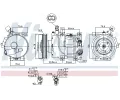 NISSENS Kompresor klimatizace NIS 890562, 890562