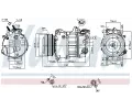 NISSENS Kompresor klimatizace ** FIRST FIT ** NIS 890585, 890585