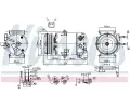 Kompresor klimatizace NISSENS ‐ NIS 890588