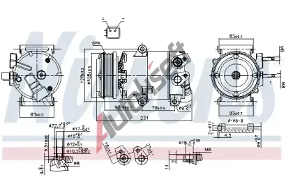 NISSENS Kompresor klimatizace ** FIRST FIT ** NIS 890588, 890588