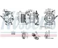 Kompresor klimatizace NISSENS ‐ NIS 890589