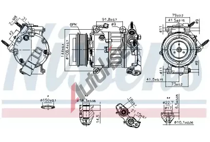 NISSENS Kompresor klimatizace ** FIRST FIT ** NIS 890589, 890589