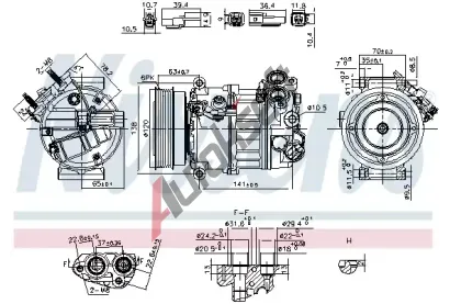 NISSENS Kompresor klimatizace ** FIRST FIT ** NIS 890593, 890593
