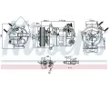 Kompresor klimatizace NISSENS ‐ NIS 890594