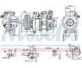 NISSENS Kompresor klimatizace NIS 890595, 890595
