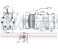 NISSENS Kompresor klimatizace ** FIRST FIT ** NIS 890598, 890598